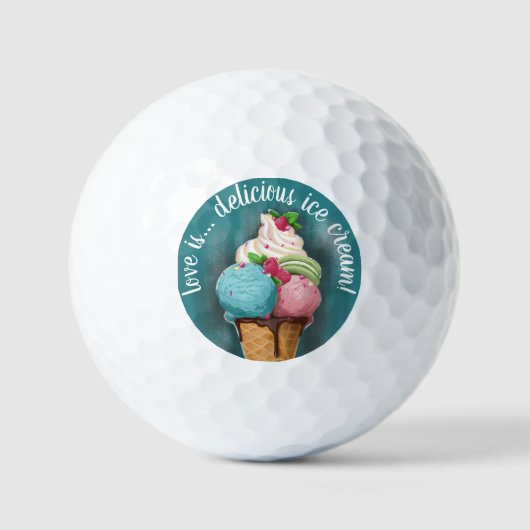 Balles De Golf Golf Balls Ice Cream (Recto)