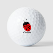 Balles De Golf Golf Balls Ladybird Design (Recto)