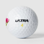 Balles De Golf Golf Balls Rose Vert Design Art (Logo)