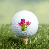 Balles De Golf Golf Balls Rose Vert Design Art (T-shirt Insitu)