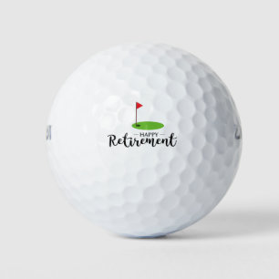 Balles De Golf Golf Bonne retraite avec drapeau de golf