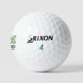 Balles De Golf Golf Cart and Custom M Initial Mark (Logo)