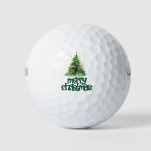 Balles De Golf Golf Christmas Tree Joyeux Noël