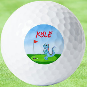 Balles De Golf Golf de dinosaure mignon personnalisé