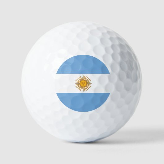 Balles De Golf Golf / Drapeau / Bandera de Argentina (Recto)