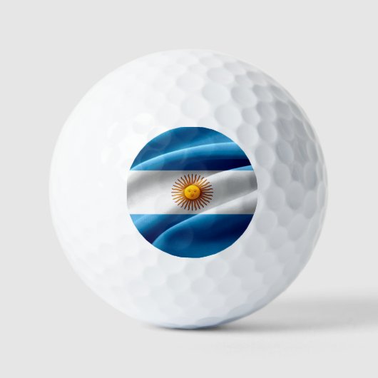 Balles De Golf Golf / Drapeau / Bandera de Argentina (Recto)