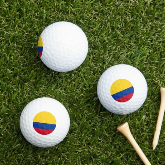 Balles De Golf Golf / Drapeau / Bandera de Colombia (Herbe in situ)