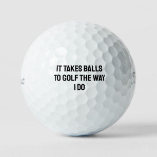 Balles De Golf Golf drôle pour hommes blancs