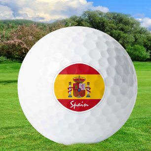 Balles De Golf Golf Espagne & drapeau espagnol / Golf Ball