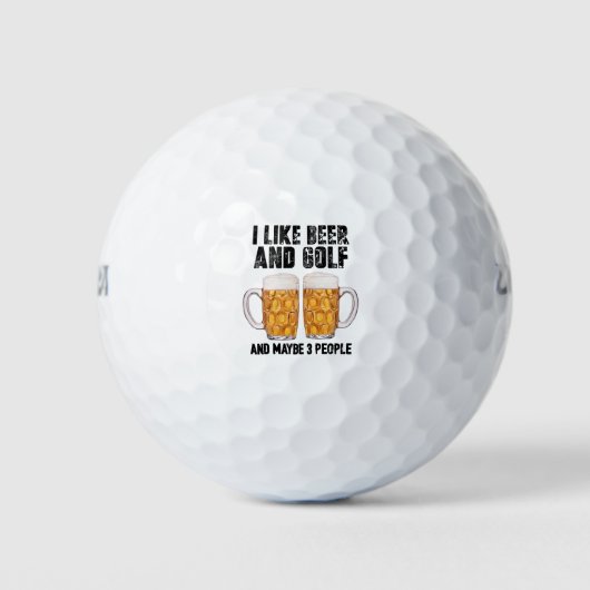 Balles De Golf Golf et bière (Devant)