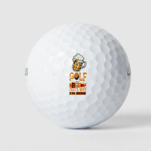 Balles De Golf Golf et bière