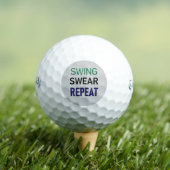 Balles De Golf Golf Gag Gift – Swing Swear Repeat  (T-shirt Insitu)