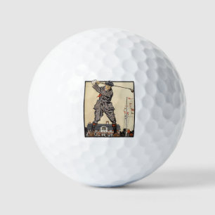 Balles De Golf Golf Golfeur Vintage Antique Golf