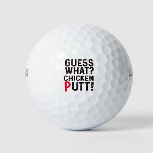 Balles De Golf Golf Guess What Chicken Putt! ! bons cadeaux golfe (Devant)