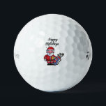 Balles De Golf Golf Happy Holiday avec Santa Claus Christmas Golf<br><div class="desc">Golf Joyeux vacances avec Noël du Père Noël</div>