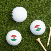 Balles De Golf Golf Hongrie & drapeau hongrois / Golf Ball (Herbe in situ)
