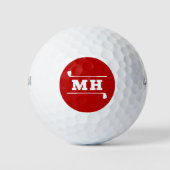Balles De Golf Golf Initiales Classique Préparatoire Athlétique G (Devant)