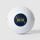 Balles De Golf Golf Initiales Classique Préparatoire Athlétique N (Devant)