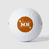 Balles De Golf Golf Initiales Classique Préparatoire Athlétique O (Devant)