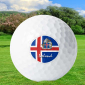Balles De Golf Golf Islande & Islande Drapeau / Golf Ball