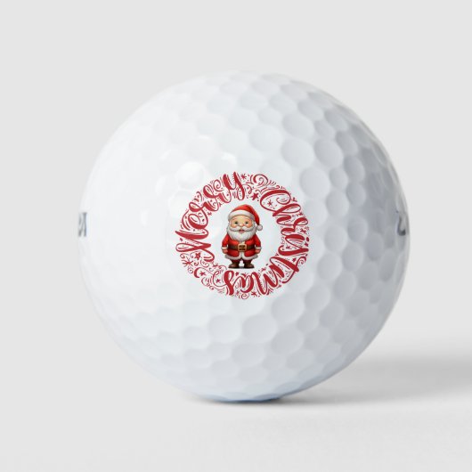 Balles De Golf Golf Joyeux cadeau de Noël pour golfeur (Devant)