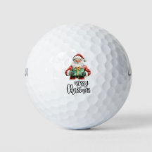 Golf Joyeux Noël avec le Père Noël au drapeau