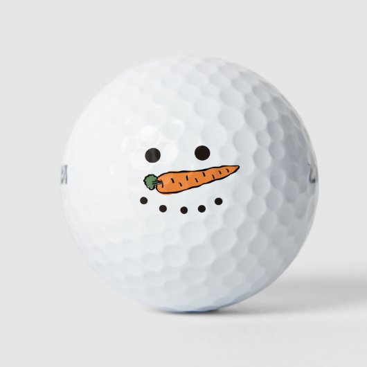 Balles De Golf Golf Joyeux Noël avec Snowman Funny (Devant)