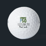 Balles De Golf Golf Let’s Par tee 50th Birthday Golfer<br><div class="desc">Le golf est le jeu parfait pour jouer à votre 50e anniversaire. Vous pouvez vous départir avec vos amis, votre famille, ou même par vous-même. Si vous cherchez le cadeau parfait pour le golfeur dans votre vie, pourquoi ne pas leur offrir un ensemble de balles de golf avec leur nom...</div>