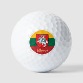 Balles De Golf Golf Lituanie & Drapeau lituanien / Bal de golf (Recto)