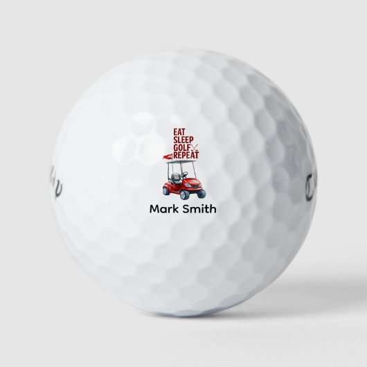 Balles De Golf Golf Manger Dormir Golf Répéter pour golfeur (Devant)