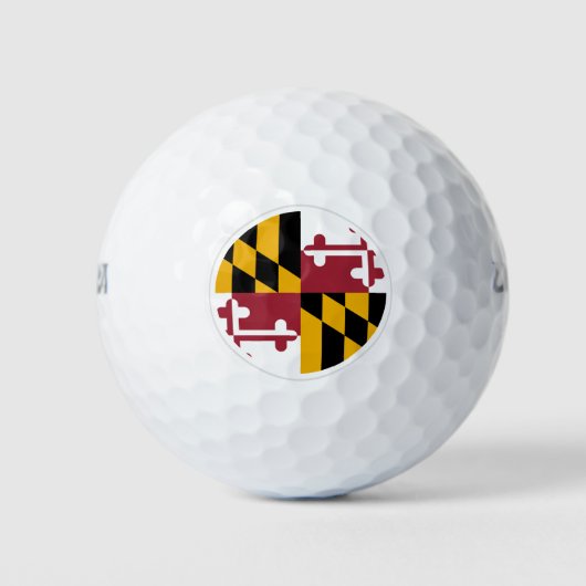Balles De Golf Golf Maryland & Maryland Drapeau / Golf Ball (Devant)