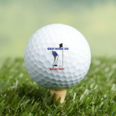 Balles De Golf Golf Mode ON: Swing First | Funny Golfer Graphic T (T-shirt Insitu)