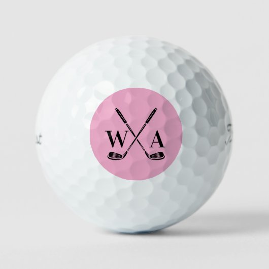 Balles De Golf Golf modern typography initials monogram elegant  (Recto)