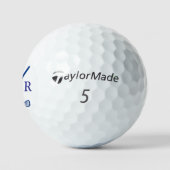 Balles De Golf Golf Moderne Monogramme Typographie Initiales (Logo)