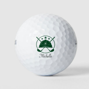 Balles De Golf Golf moderne typographie initiales monogramme élég