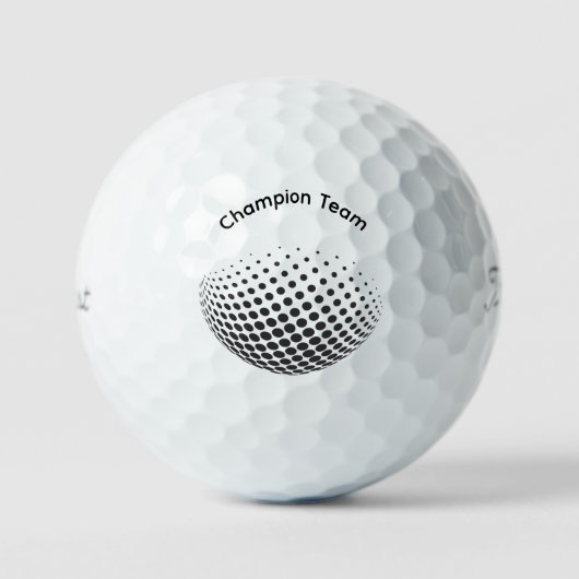 Balles De Golf Golf moderne typographie initiales monogramme élég (Recto)