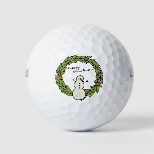 Balles De Golf Golf Noël thème pour Golfer (Devant)