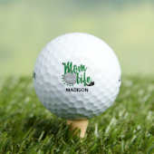 Balles De Golf Golf Parties scintillant Maman Vie Amusante Modern (T-shirt Insitu)