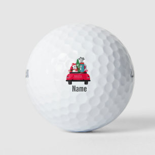 Balles De Golf Golf Penguin avec voiturette de golf Joyeux Noël