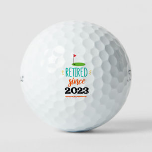 Balles De Golf Golf Retire depuis 20xx avec le drapeau gofer de r