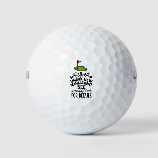 Balles De Golf Golf Retirement Golf Balls (Devant)
