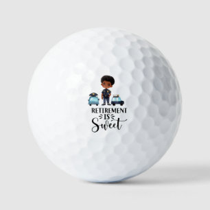 Balles De Golf Golf Retraité Agent de police Golfer Retraite
