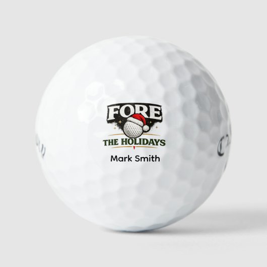 Balles De Golf Golf sur le thème de Noël (Recto)