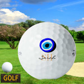 Balles De Golf Golf Talisman & Evil Eye Lucky Grec / Monogramme