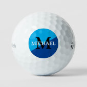 Balles De Golf golfball avec M initial et nom personnalisés (Recto)