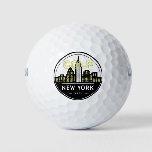 BALLES DE GOLF GOLFE DE NEW YORK (Devant)
