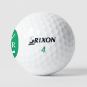 Balles De Golf Golfer Balls Green Logo Age et initiales (Logo)