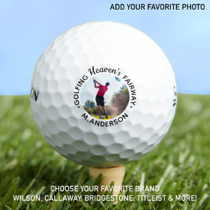 Balles De Golf Golfer Memorial Heaven Souvenir de Keepsaké Photo