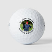Balles De Golf Golfer Memorial In Love Memory Photo personnalisée (Devant)