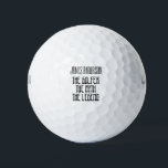 Balles De Golf Golfer, The Myth, The Legend, Funny<br><div class="desc">Golfer,  The Myth ,  The Legend,  Funny Golf Balls</div>